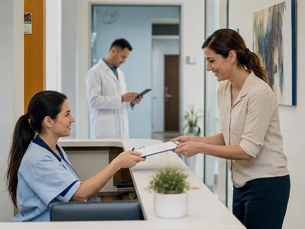 Diş kliniği telefon randevusu akışı